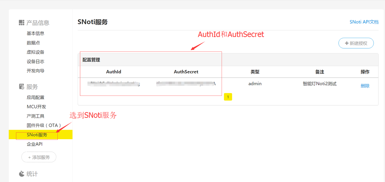 AuthId and AuthSecret